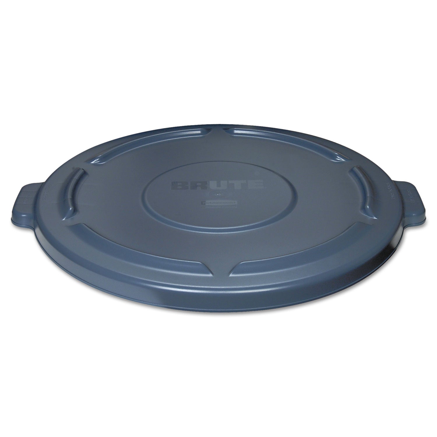 Rubbermaid Commercial BRUTE Self-Draining Flat Top Lids, 24.5" Diameter x 1.5h, Gray (264560GY)