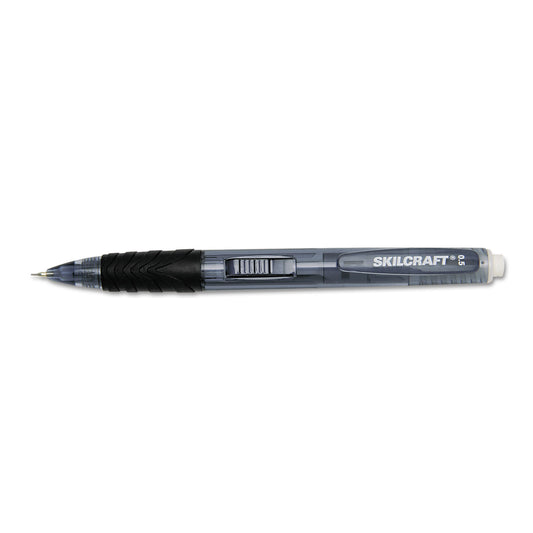 AbilityOne 7520013861581, SKILCRAFT Side-Action Mechanical Pencil, 0.5 mm, F (#2.5), Black Lead, Blue Barrel, 6/Box