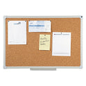 AbilityOne 7195014840005, SKILCRAFT Cork Board, 24 x 36, Tan Surface, Anodized Aluminum Frame