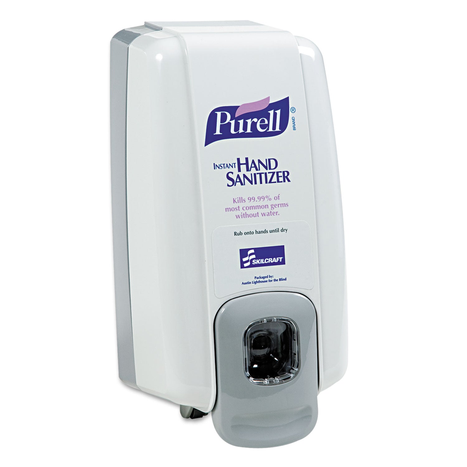 AbilityOne 4510015219870, SKILCRAFT  PURELL Wall Dispenser, 1,000 mL, 5 x 4 x 10, Gray, 6/Box