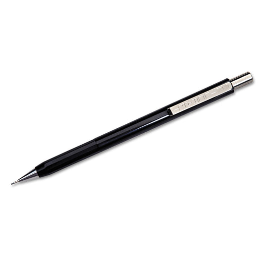 AbilityOne 7520011324996, SKILCRAFT Fidelity Push-Action Mechanical Pencil, 0.7 mm, F (#2.5), Black Lead, Black Barrel, Dozen