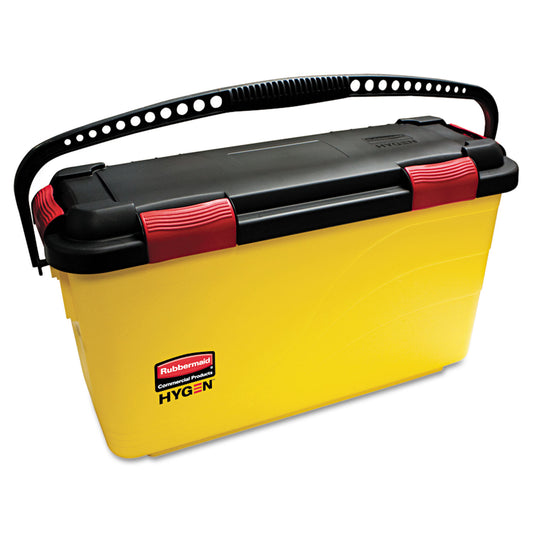 Rubbermaid HYGEN Charging Bucket, 6.8 gal, Yellow (Q95088YW)