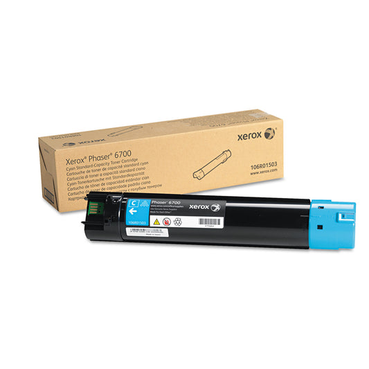 Xerox 106R01503 Toner, 5,000 Page-Yield, Cyan