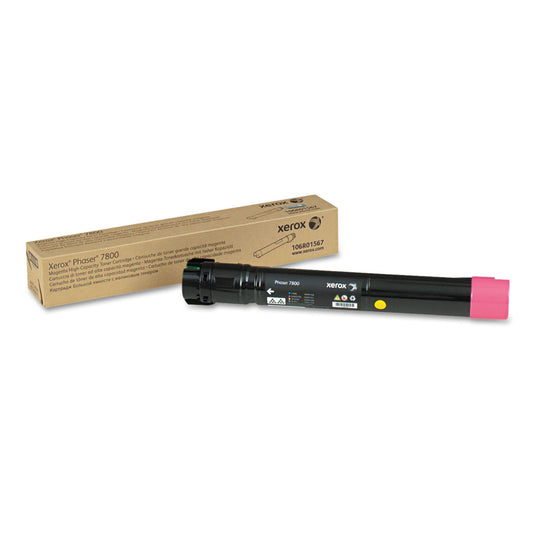 Xerox 106R01567 High-Yield Toner, 17,200 Page-Yield, Magenta