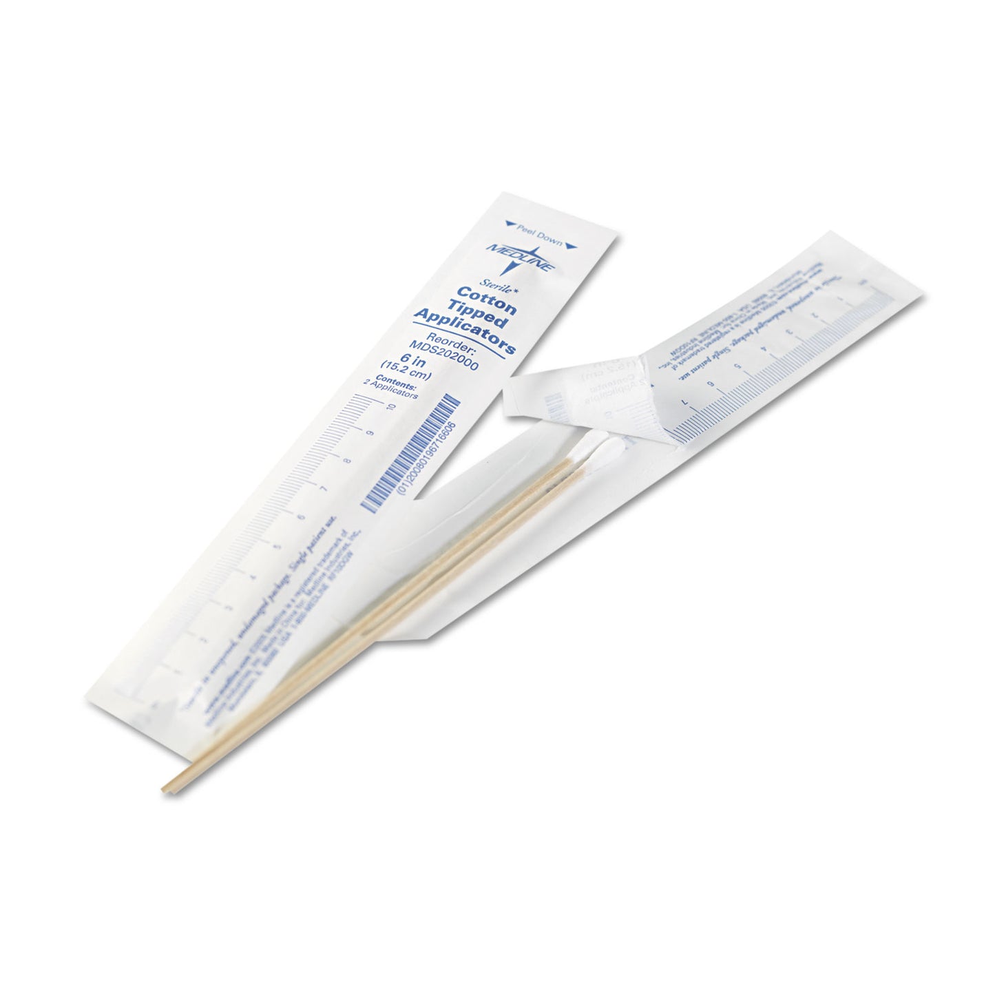 Medline Cotton-Tipped Applicators, 6", 100 Applicators/Box (MDS202000)
