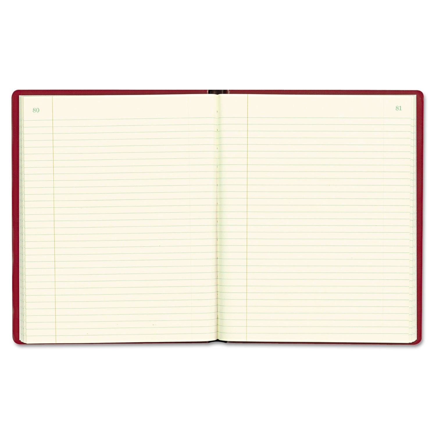 Rediform National Brand Red Vinyl Series Journal, 1-Subject, Medium/College Rule, Red Cover, (300) 10 x 7.75 Sheets (57231)