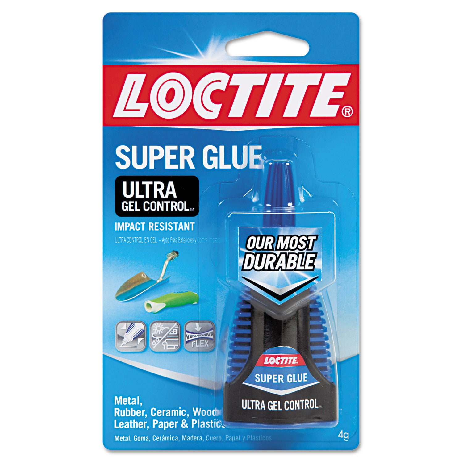 Loctite Ultra Gel Control Super Glue, 0.14 oz, Dries Clear (1363589)