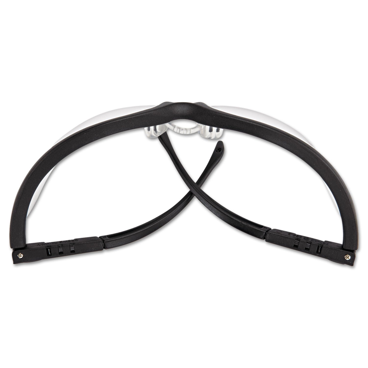 MCR Safety Klondike Safety Glasses, Matte Black Frame, Clear Lens (KD110AF)