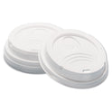 Dixie Dome Hot Drink Lids, Fits 8 oz Cups, White, 100/Sleeve, 10 Sleeves/Carton (D9538)