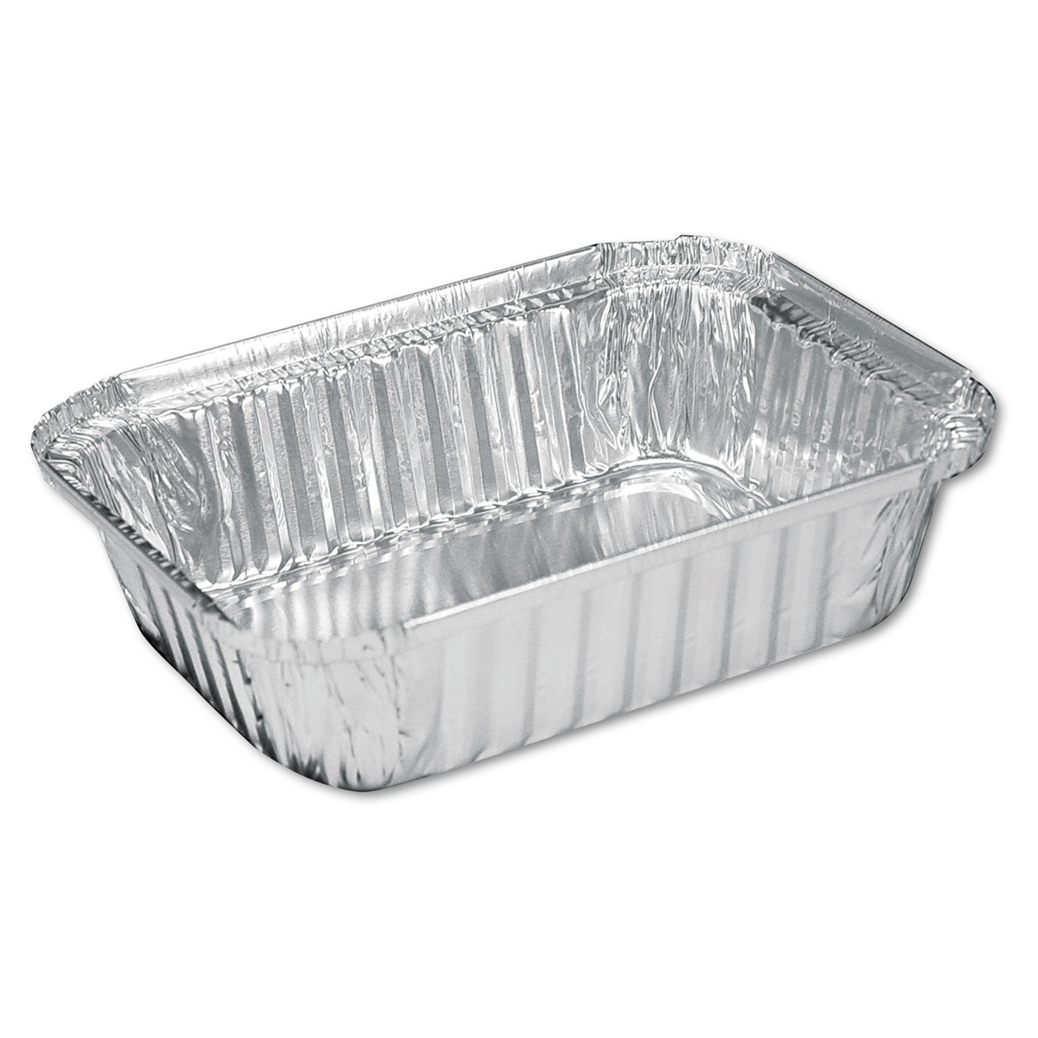 HFA Aluminum Oblong Pan, 1.5-lb Capacity, 5.13 x 7.06 x 1.69, Silver, 500/Carton (206030)