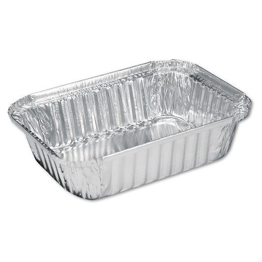 HFA Aluminum Oblong Pan, 1.5-lb Capacity, 5.13 x 7.06 x 1.69, Silver, 500/Carton (206030)