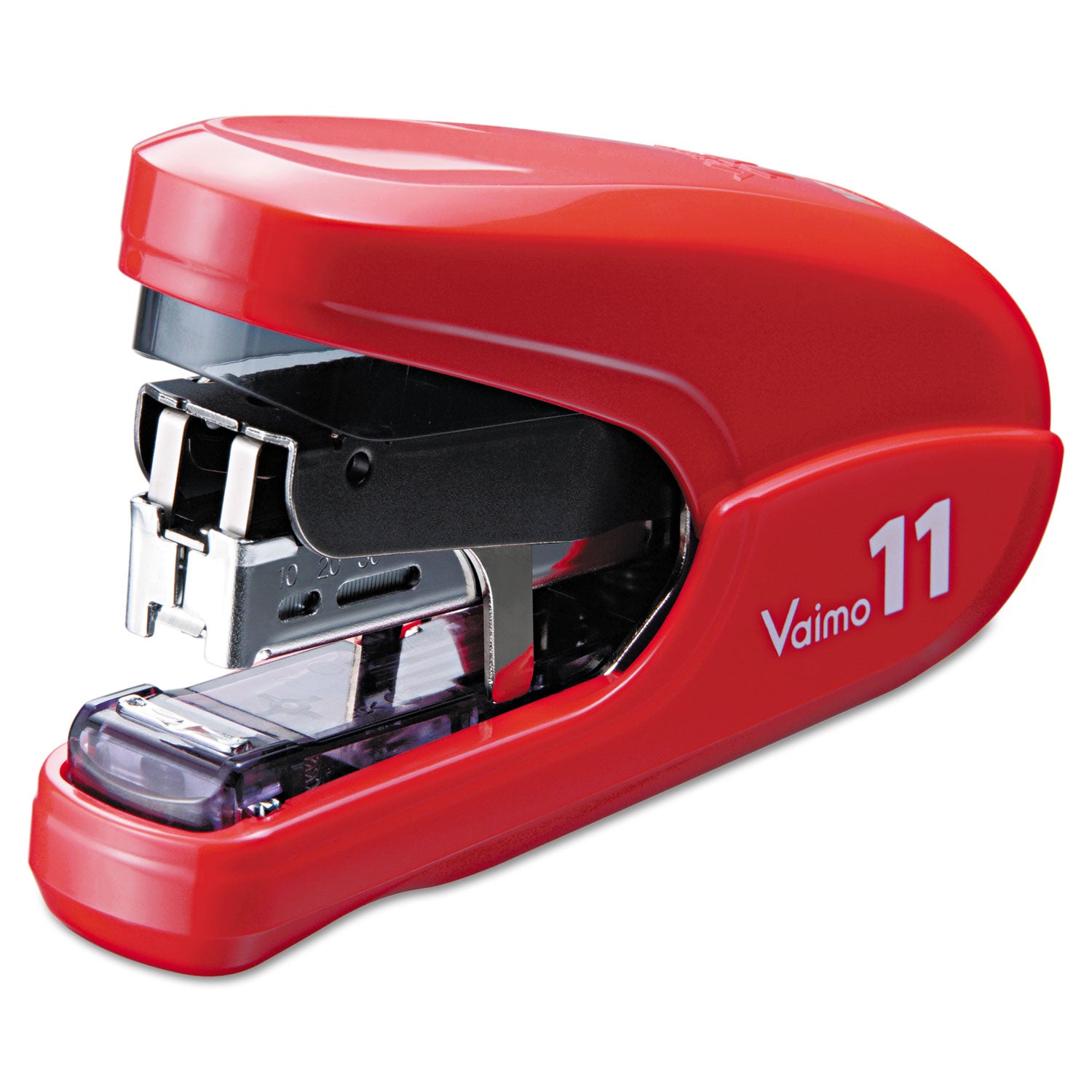 Max Vaimo Stapler, 35-Sheet Capacity, Red (HD11FLKRD)