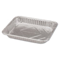 HFA Aluminum Steam Table Pans, Half-Size Shallow, 1.69" Deep, 10.38 x 12.75, 100/Carton (32035)