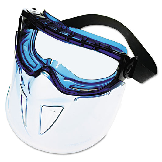 KleenGuard V90 Series Face Shield, Blue Frame, Clear Lens (18629)