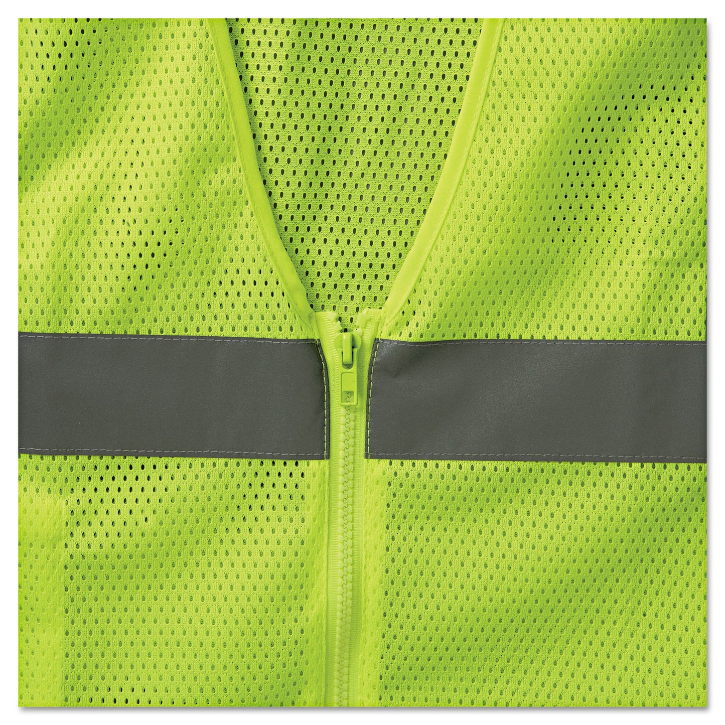 ergodyne GloWear 8210Z Class 2 Economy Vest, Polyester Mesh, Large to X-Large, Lime (21055)