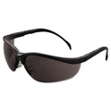 MCR Safety Klondike Safety Glasses, Matte Black Frame, Gray Lens, 12/Box (KD112BX)