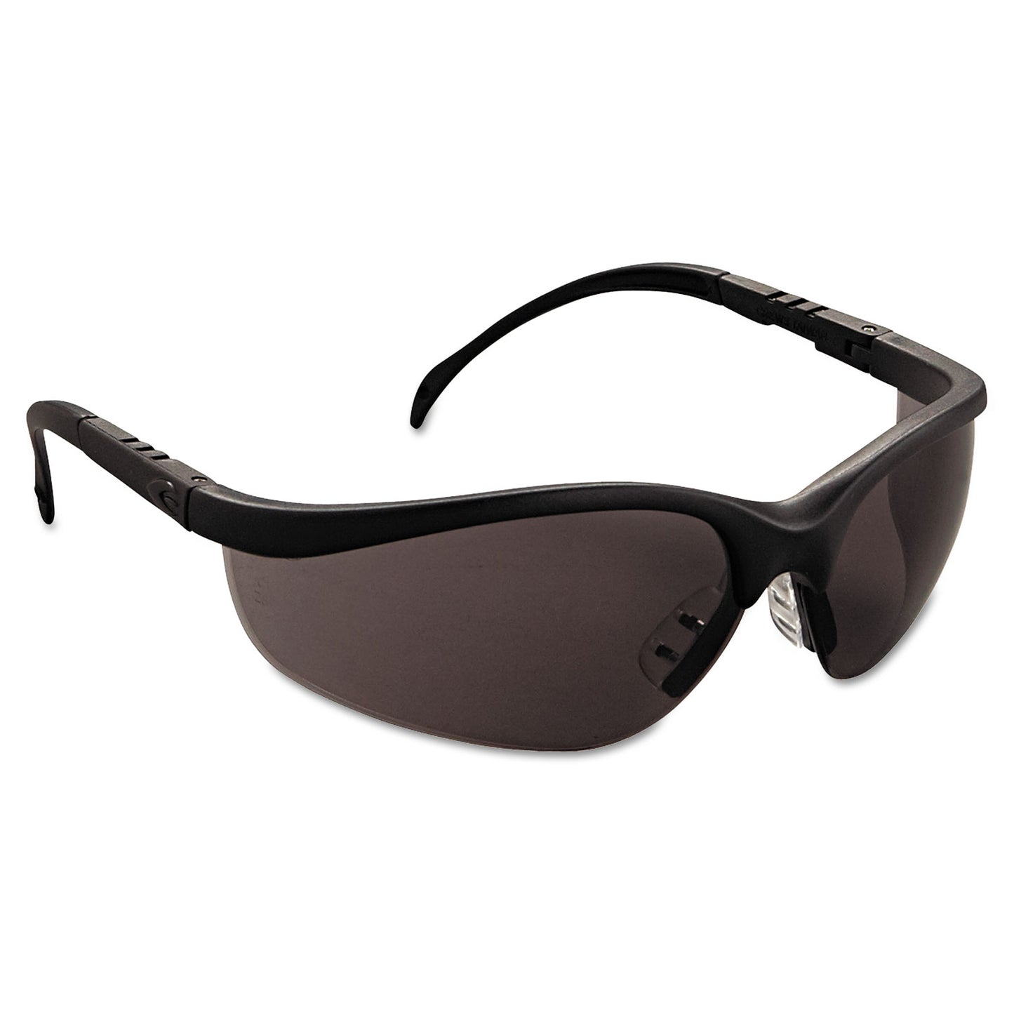 MCR Safety Klondike Safety Glasses, Matte Black Frame, Gray Lens, 12/Box (KD112BX)