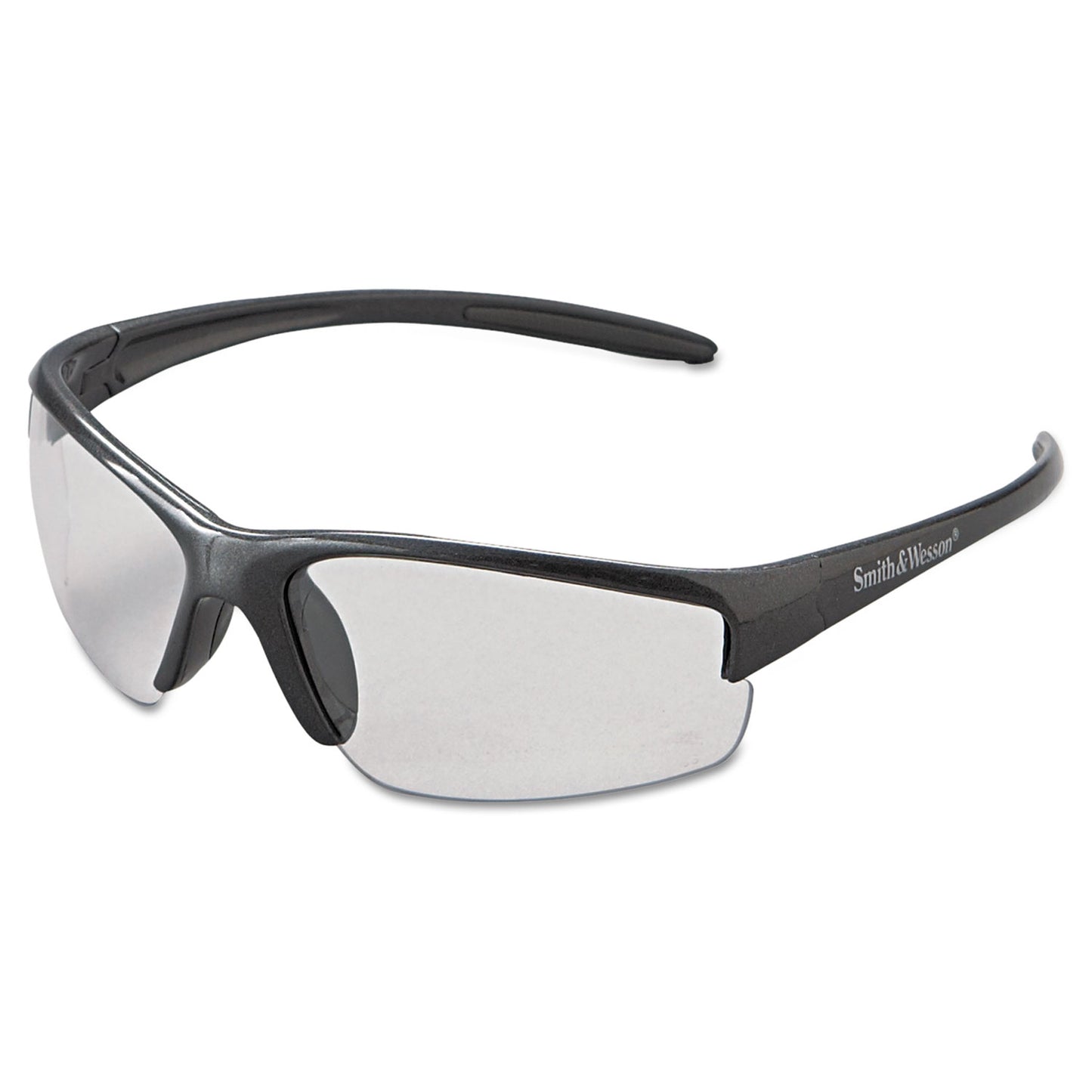 KleenGuard Equalizer Safety Glasses, Gunmetal Frame, Clear Anti-Fog Lens (21296)