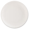 AJM Paper Plates, 9" dia, White, 100/Pack (PP9GRAWHPK)