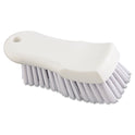 Boardwalk Scrub Brush, White Polypropylene Bristles, 6" Brush, 6" Handle (FSCBWH)