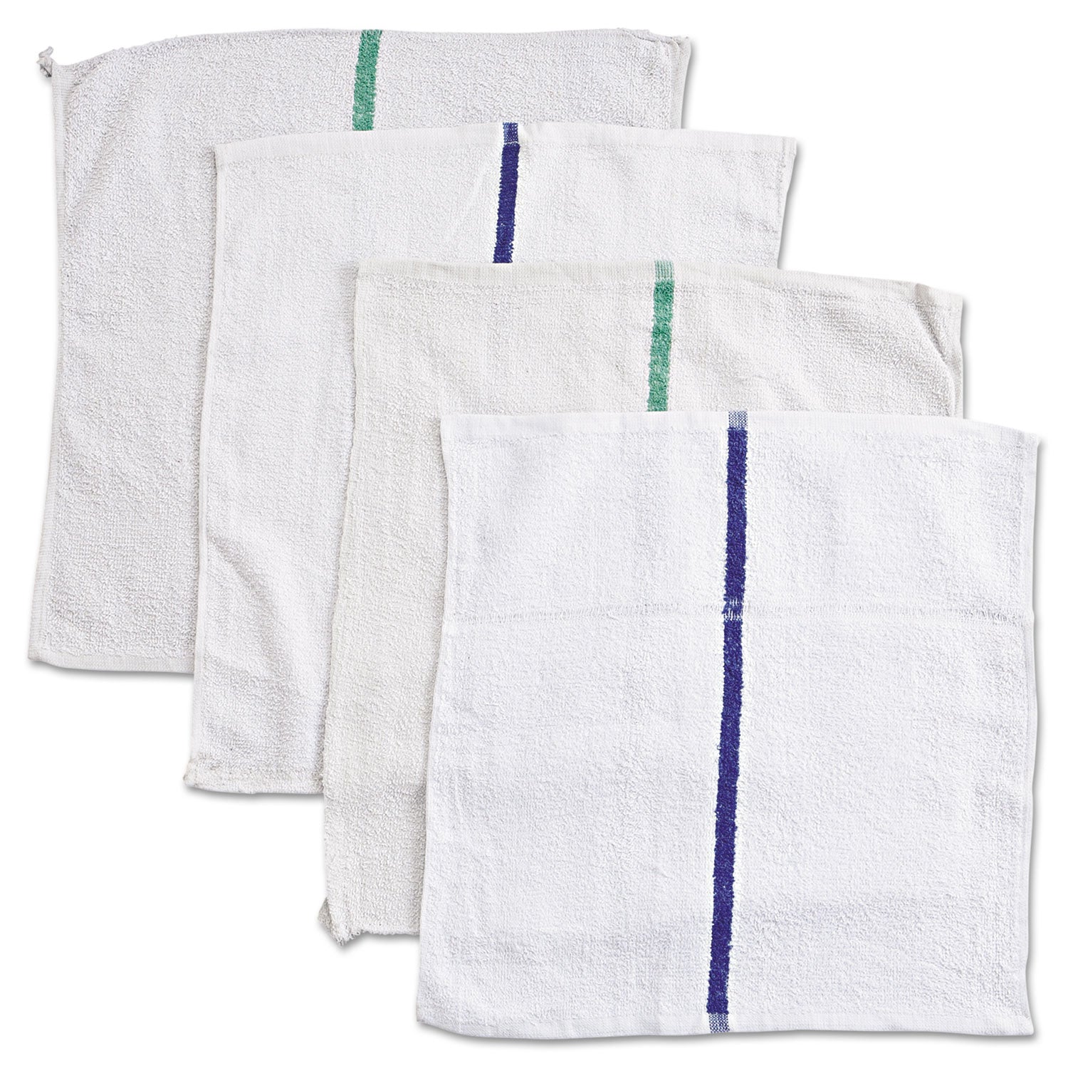 HOSPECO Counter Cloth/Bar Mop, 15.5 x 17, White, Cotton, 60/Carton (536605DZBX)