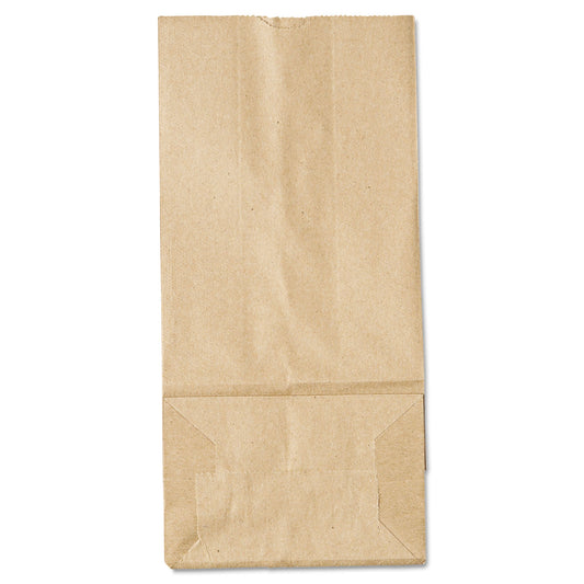 General Grocery Paper Bags, #5 Size, 5.25" x 3.44" x 10.94", Natural, 500/Bundle (GK5500)