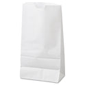 General Grocery Paper Bags, #6 Size, 6" x 3.63" x 11.06", White, 500/Bundle (GW6500)