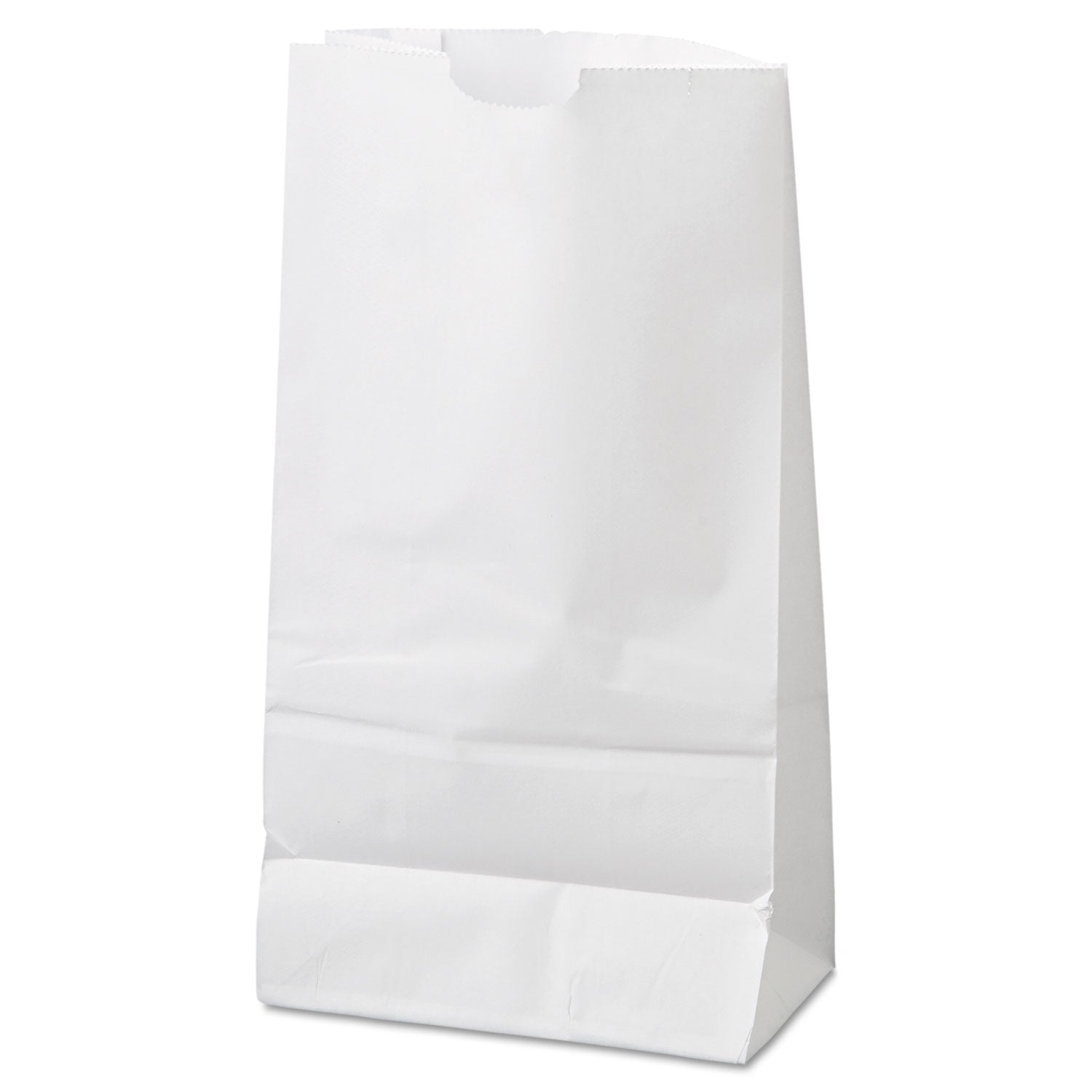 General Grocery Paper Bags, #6 Size, 6" x 3.63" x 11.06", White, 500/Bundle (GW6500)