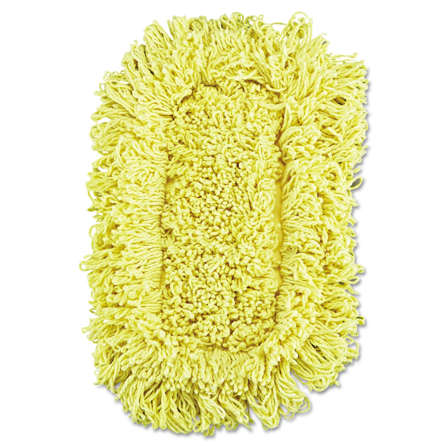 Rubbermaid Commercial Trapper Looped-End Dust Mop Head, 12 x 5, Yellow, 12/Carton (J15112CT)