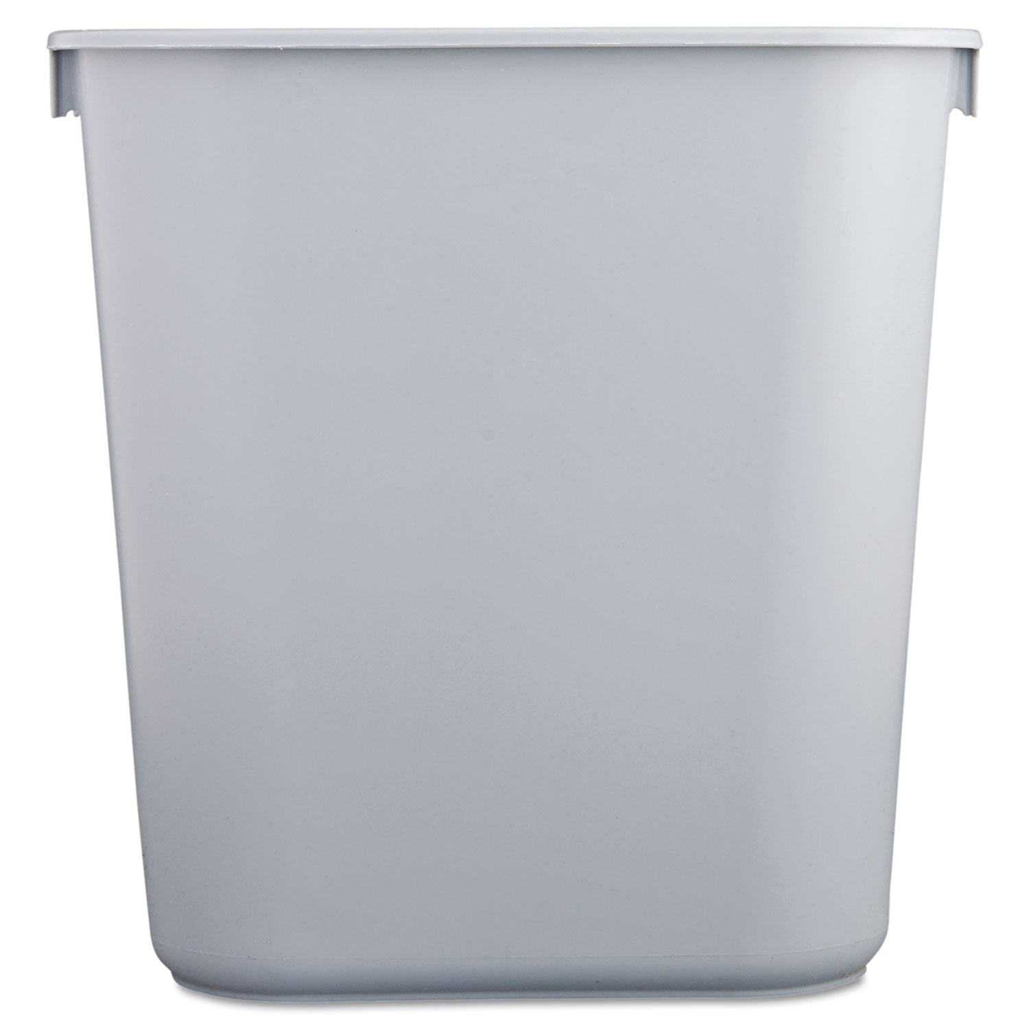 Rubbermaid Commercial Deskside Plastic Wastebasket, 3.5 gal, Plastic, Gray (2955GRA)