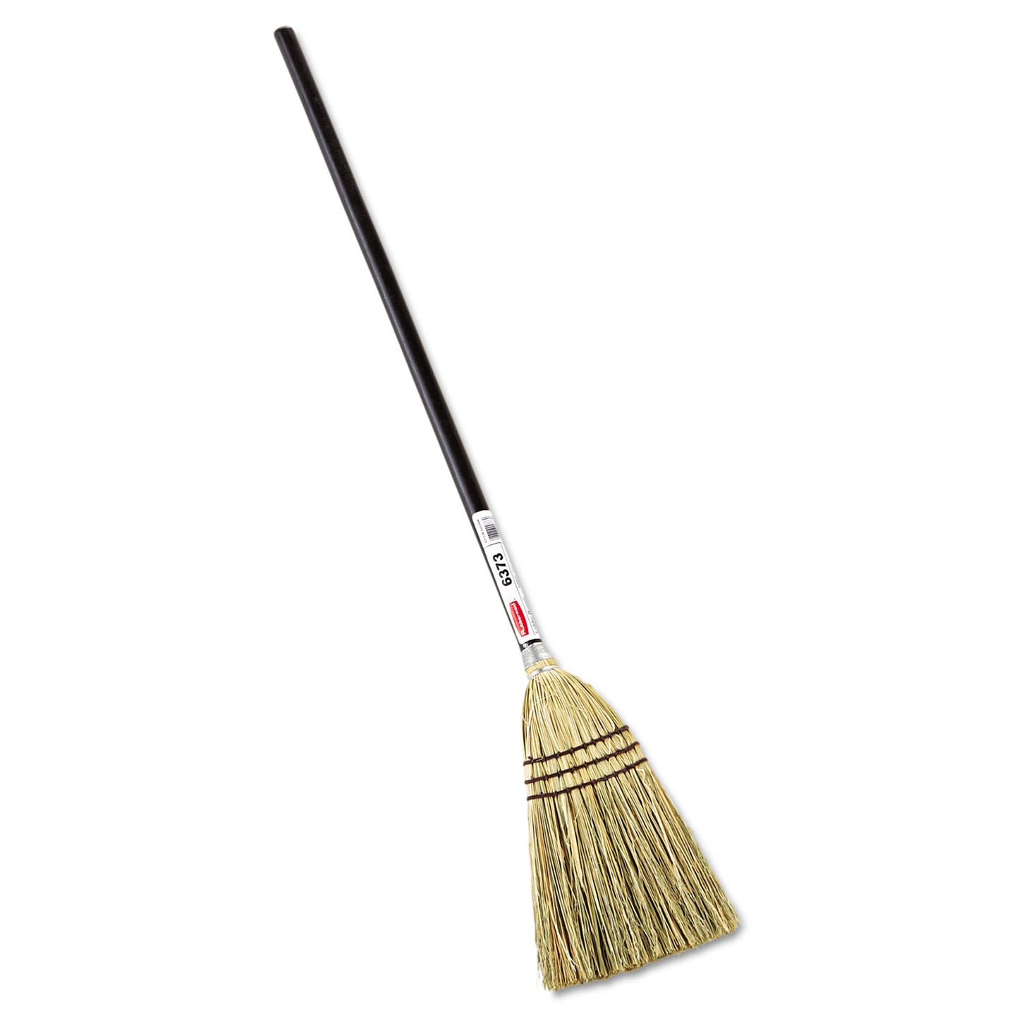 Rubbermaid Commercial Corn-Fill Broom, Corn Fiber Bristles, 38" Overall Length, Brown (6373BRO)