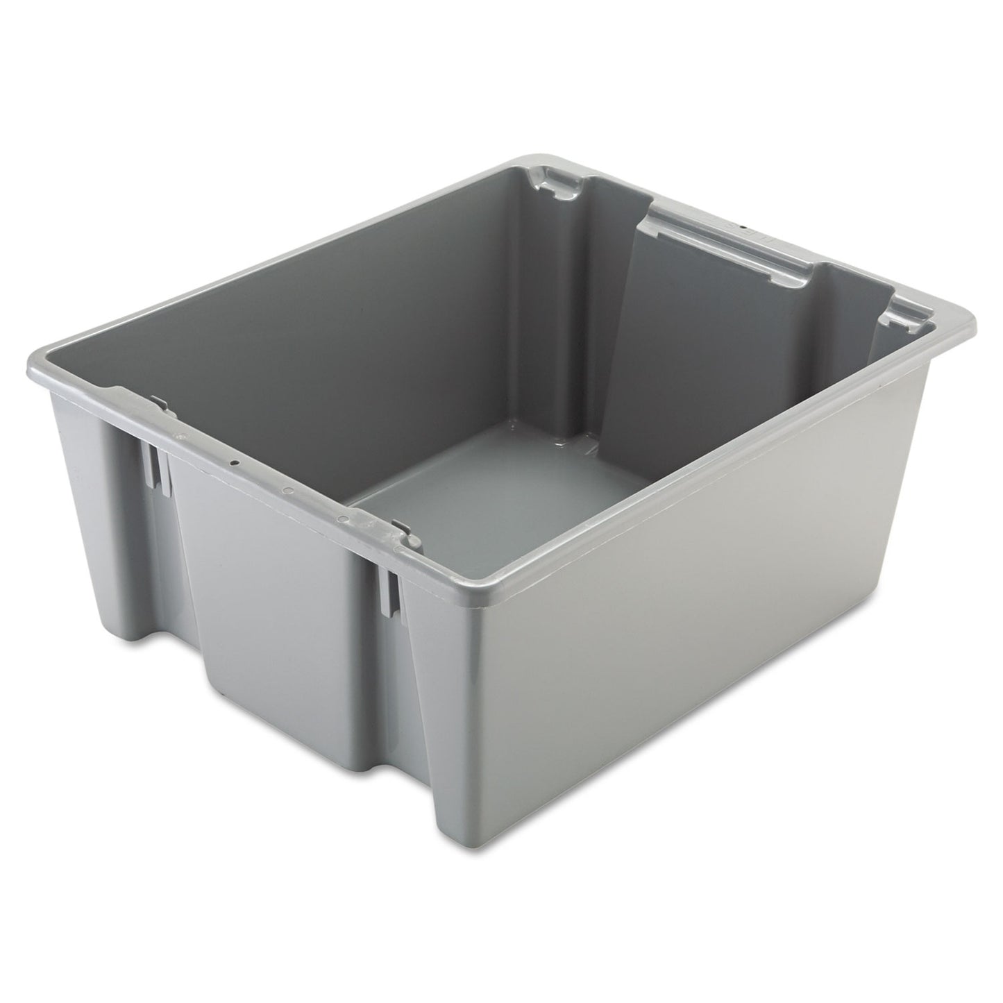 Rubbermaid Commercial Palletote Box, 19 gal, 23.5" x 19.5" x 10", Gray (1731GRA)