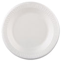 Dart Quiet Classic Laminated Foam Dinnerware, Plate, 10.25" dia, White, 125/Pack, 4 Packs/Carton (10PWQR)