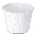 SOLO Paper Portion Cups, ProPlanet Seal, 0.5 oz, White, 250/Bag, 20 Bags/Carton (050)