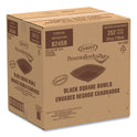 Dart PresentaBowls Pro Black Square Bowls, 24 oz, 8.5 x 8.5 x 1.8, Plastic, 63/Bag, 4 Bags/Carton (B24SB)