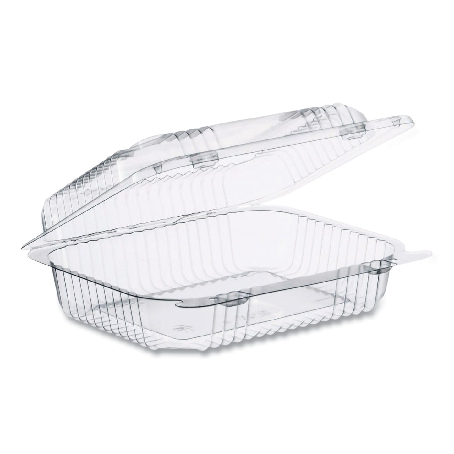 Dart StayLock Clear Hinged Lid Containers, 6 x 7 x 2.1, Clear, Plastic, 125/Packs, 2 Packs/Carton (C26UT1)