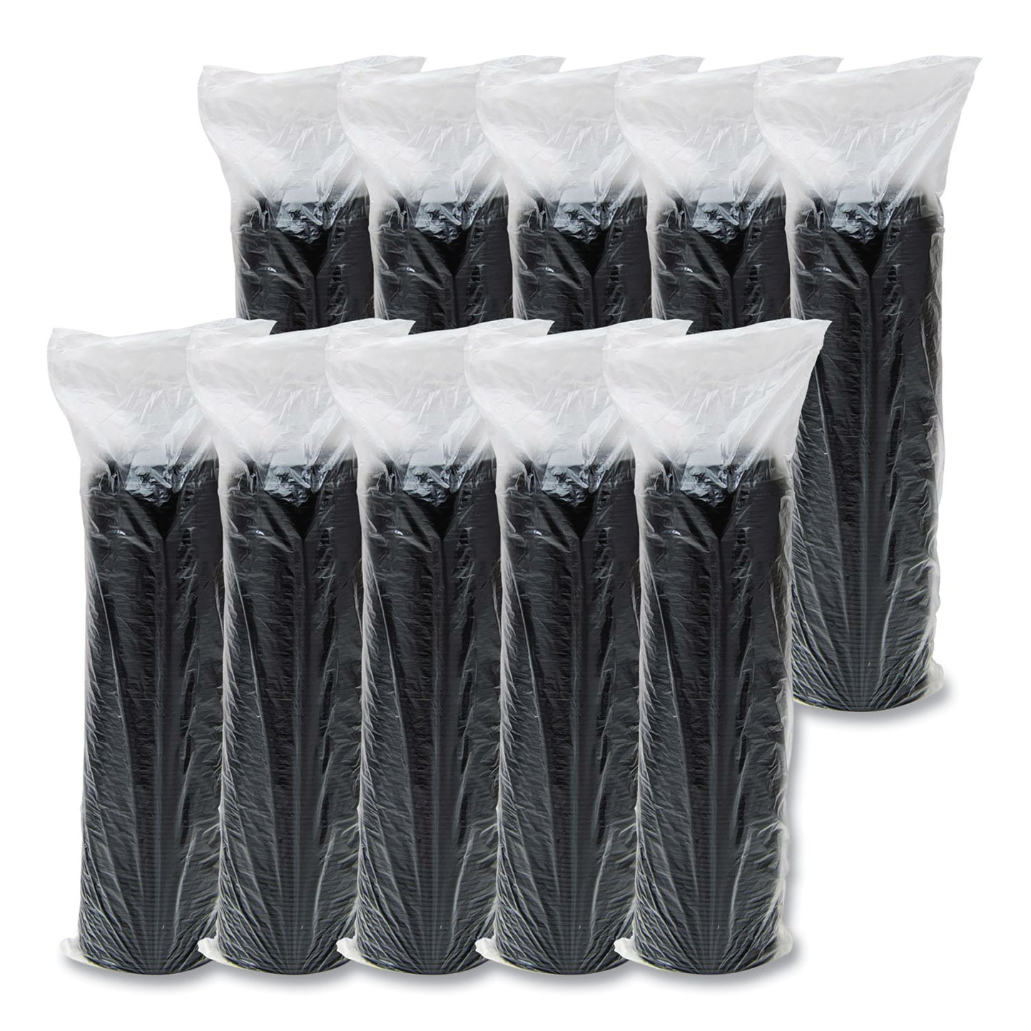 SOLO Cappuccino Dome Sipper Lids, Fits 12 oz to 24 oz Cups, Black, 100/Pack, 10 Packs/Carton (16ELBLK)
