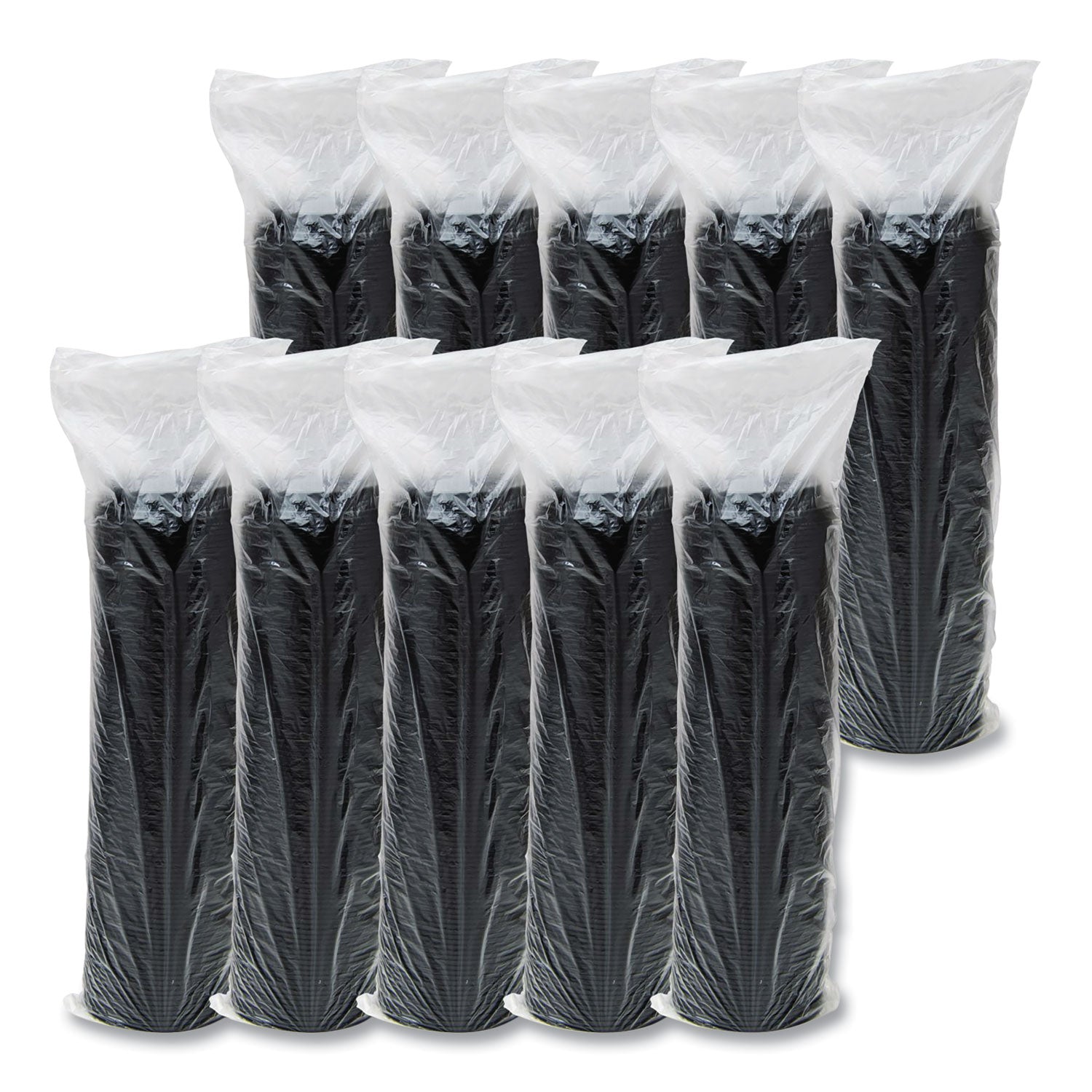 SOLO Cappuccino Dome Sipper Lids, Fits 12 oz to 24 oz Cups, Black, 100/Pack, 10 Packs/Carton (16ELBLK)