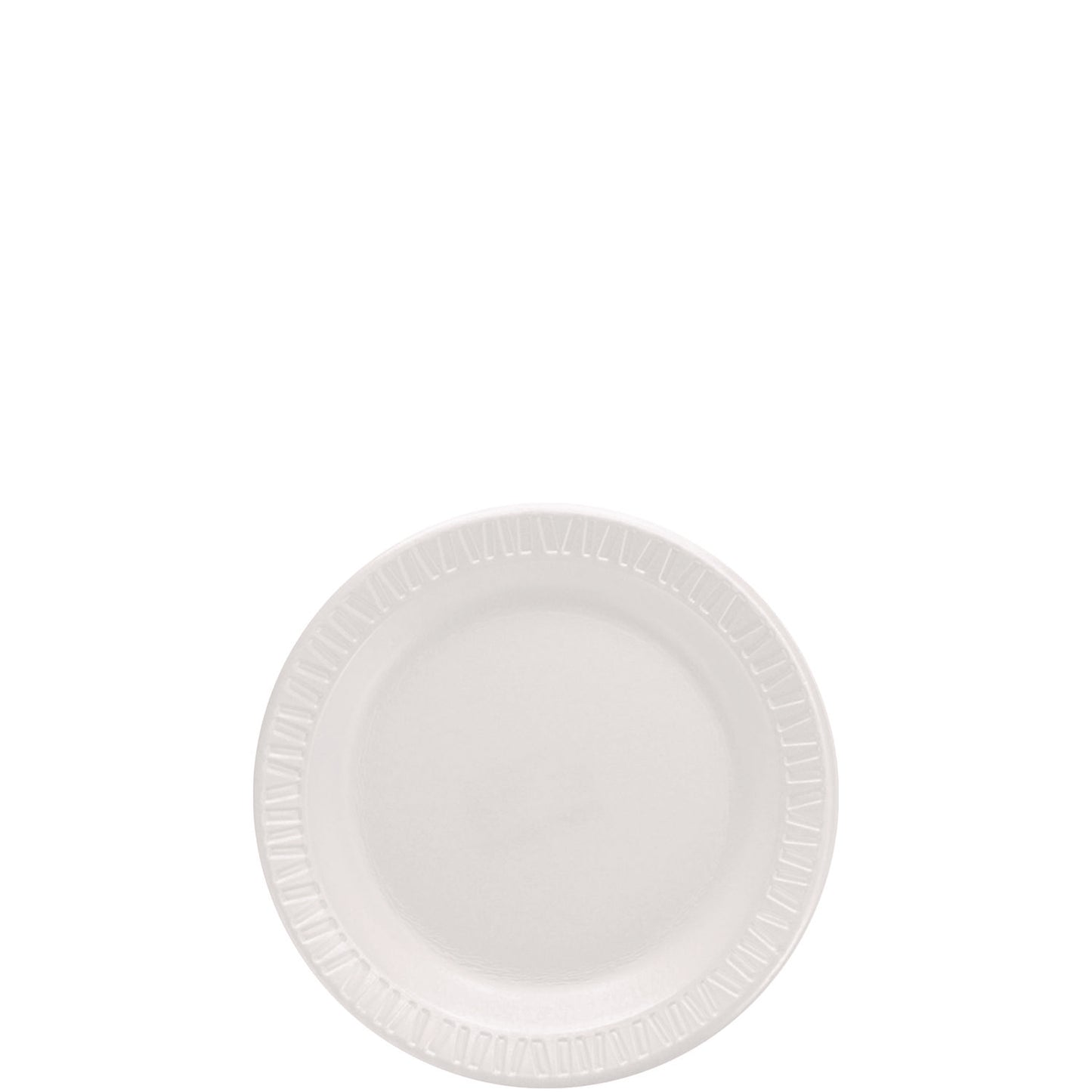 Dart Mediumweight Foam Dinnerware, Plate, 6" dia, White, 125/Pack (6PWQRPK)