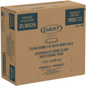 Dart Open-Top Dome Lid, Fits 16 oz to 24 oz Plastic Cups, Clear, 1.9" Dia Hole, 1,000/Carton (DLW626)