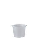 Dart Polystyrene Portion Cups, 1 oz, Translucent, 2,500/Carton (P100N)