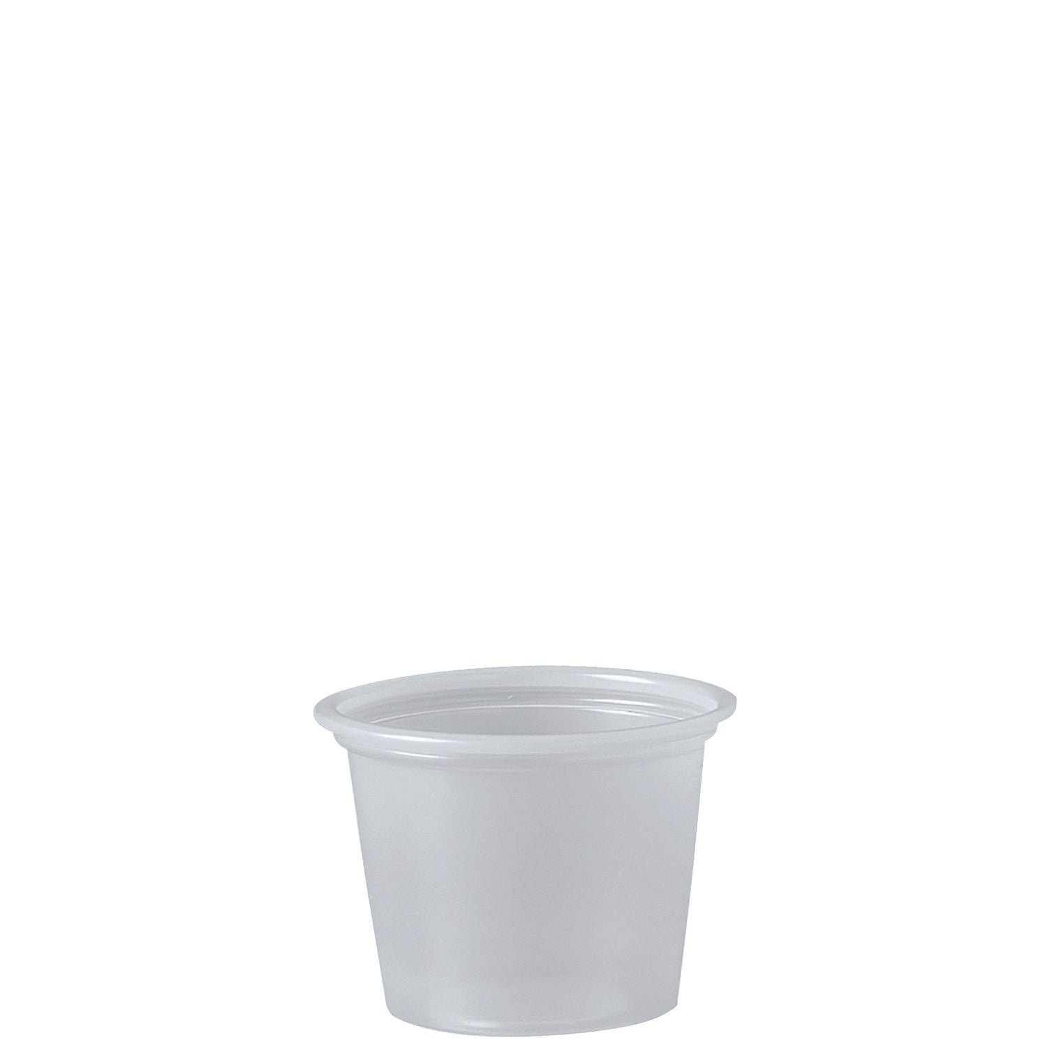 Dart Polystyrene Portion Cups, 1 oz, Translucent, 2,500/Carton (P100N)