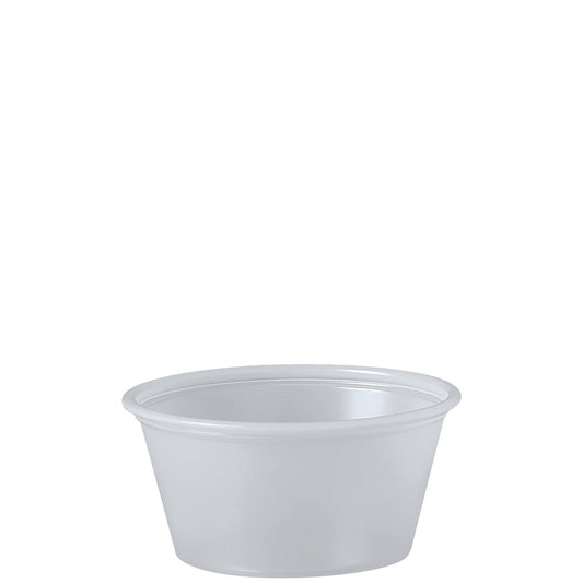 Dart Polystyrene Portion Cups, 2 oz, Translucent, 250/Bag, 10 Bags/Carton (P200N)