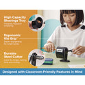 Bostitch Metal Manual Pencil Sharpener, Manually-Powered, 5.44" x 2.69" x 4.33", Black (MPS1BLK)