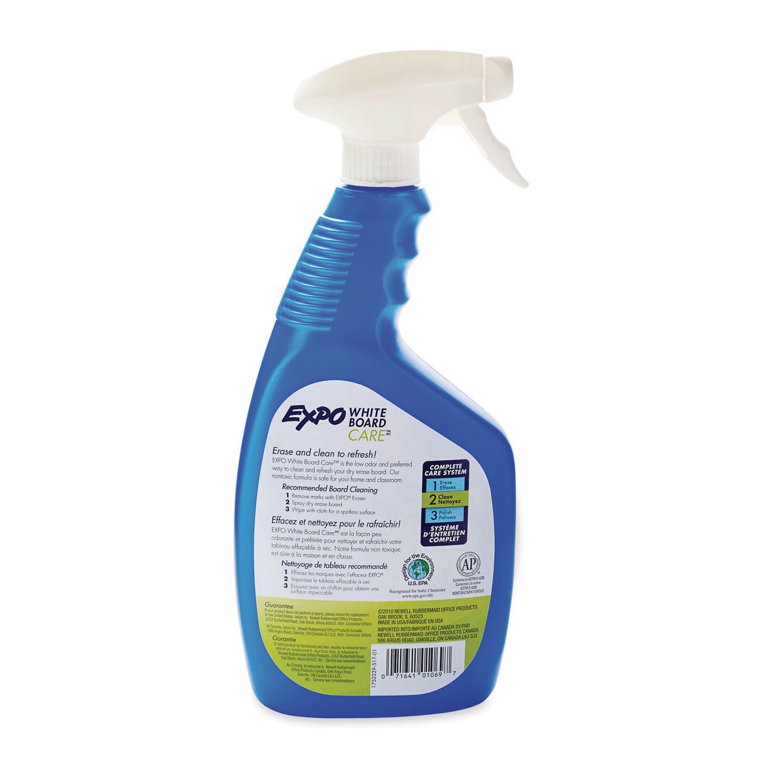 EXPO White Board CARE Dry Erase Surface Cleaner, 22 oz Spray Bottle (1752229)