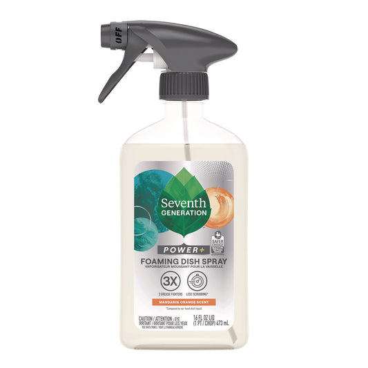 Seventh Generation Foaming Dish Spray, Mandarin Orange Scent, 16 oz Bottle (45169EA)