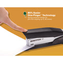 Bostitch inPOWER+28 Executive One-Finger 3-in-1 Eco-Friendly Desktop Stapler, 28-Sheet Capacity, Black/Silver (1110)