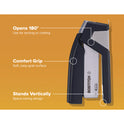 Bostitch InJoy One-Finger 3-in-1 Eco-Friendly Compact Stapler, 20-Sheet Capacity, Black (1510)