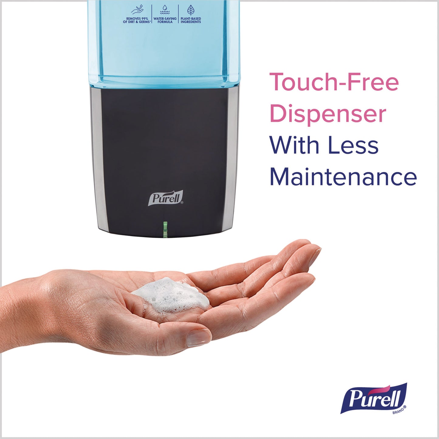 PURELL ES10 Automatic Hand Soap Dispenser, 1,200 mL, 4.33 x 3.96 x 10.31, Graphite (8334E1)