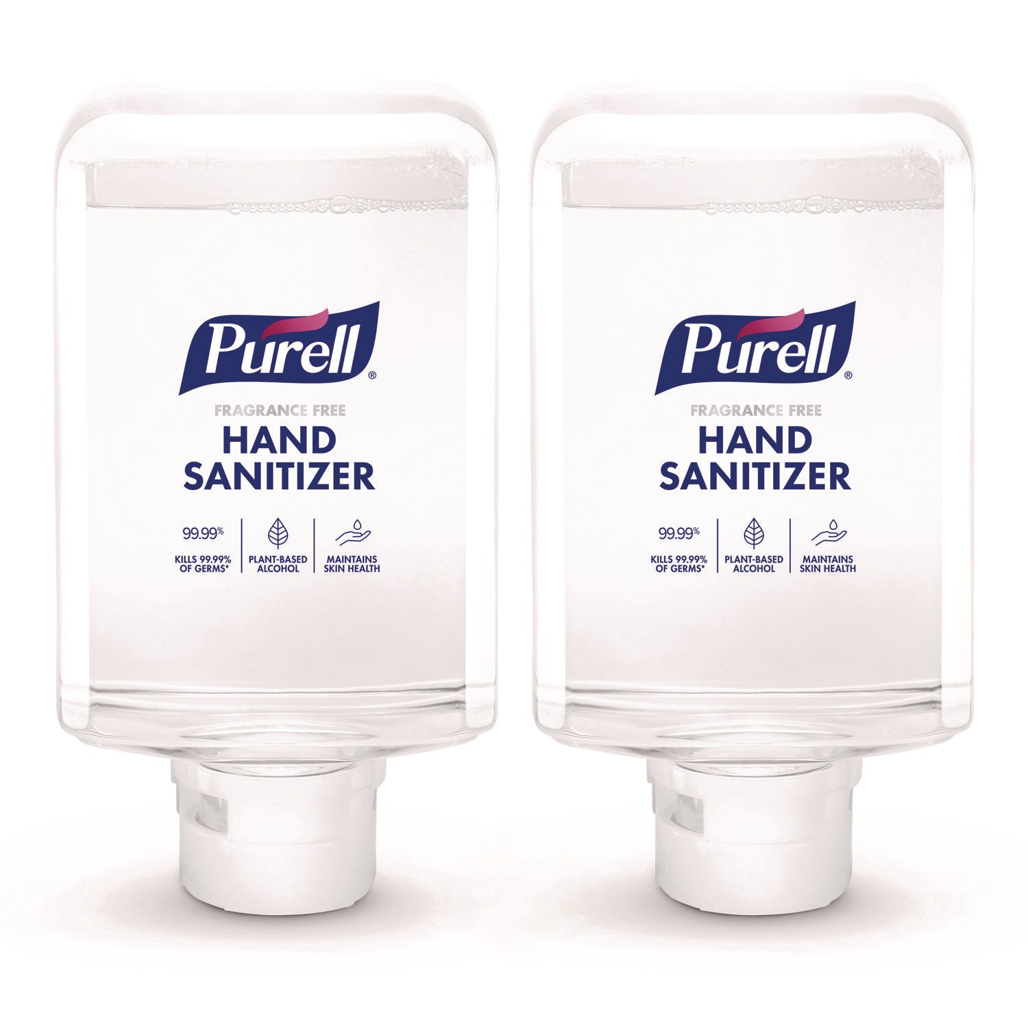 PURELL Advanced Hand Sanitizer Fragrance Free Foam, For ES10 Automatic Dispensers, 1,200 mL Refill, Fragrance Free, 2/Carton (835102CT)